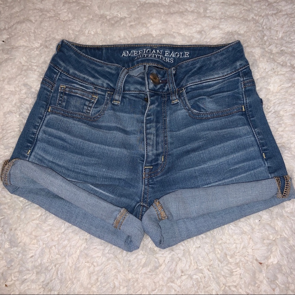 AE Super Stretchy Jean Shorts